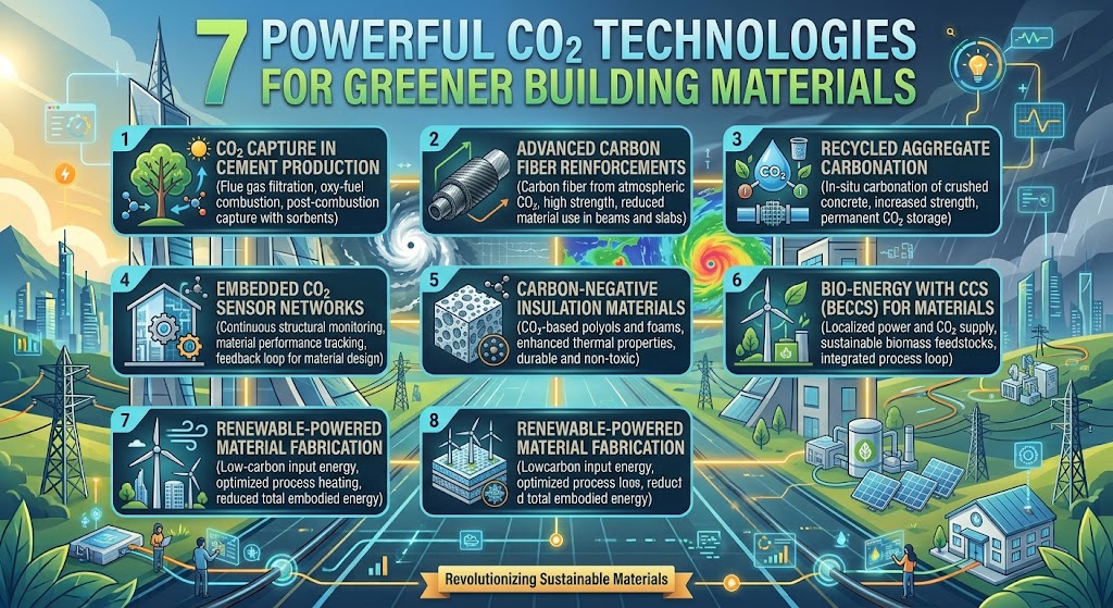 7 Powerful CO₂ Technologies for Greener Building Materials
